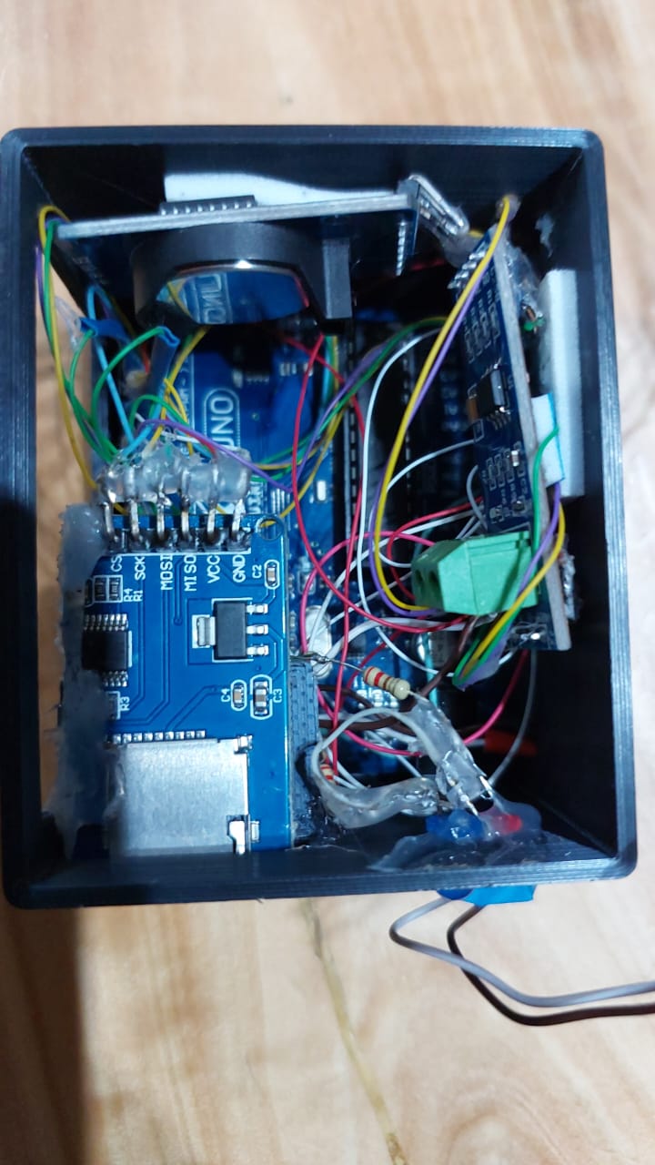 Full assembly of the Arduino Modbus Data Logger